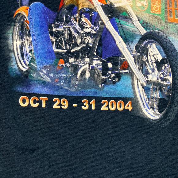 Steel Pony Express 2004 T-Shirt XL Black New Orleans Motorcycle Rally Jerzees - Picture 3 of 10